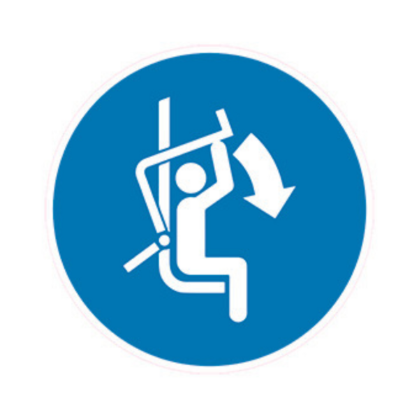 Balise PSI Abaisser le garde-corps BALI-ABS-RM122